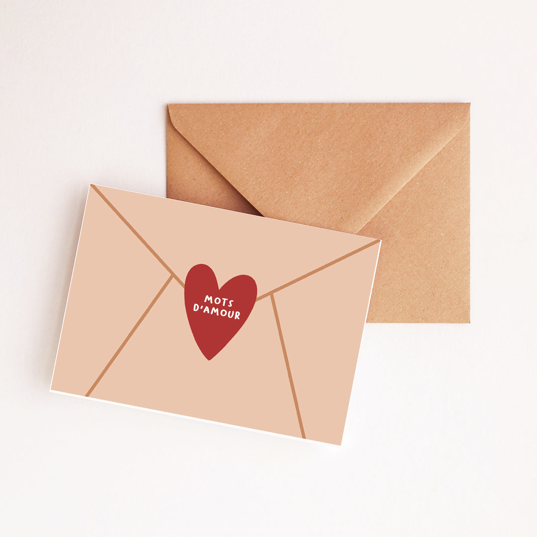 Carte Courrier d'amour