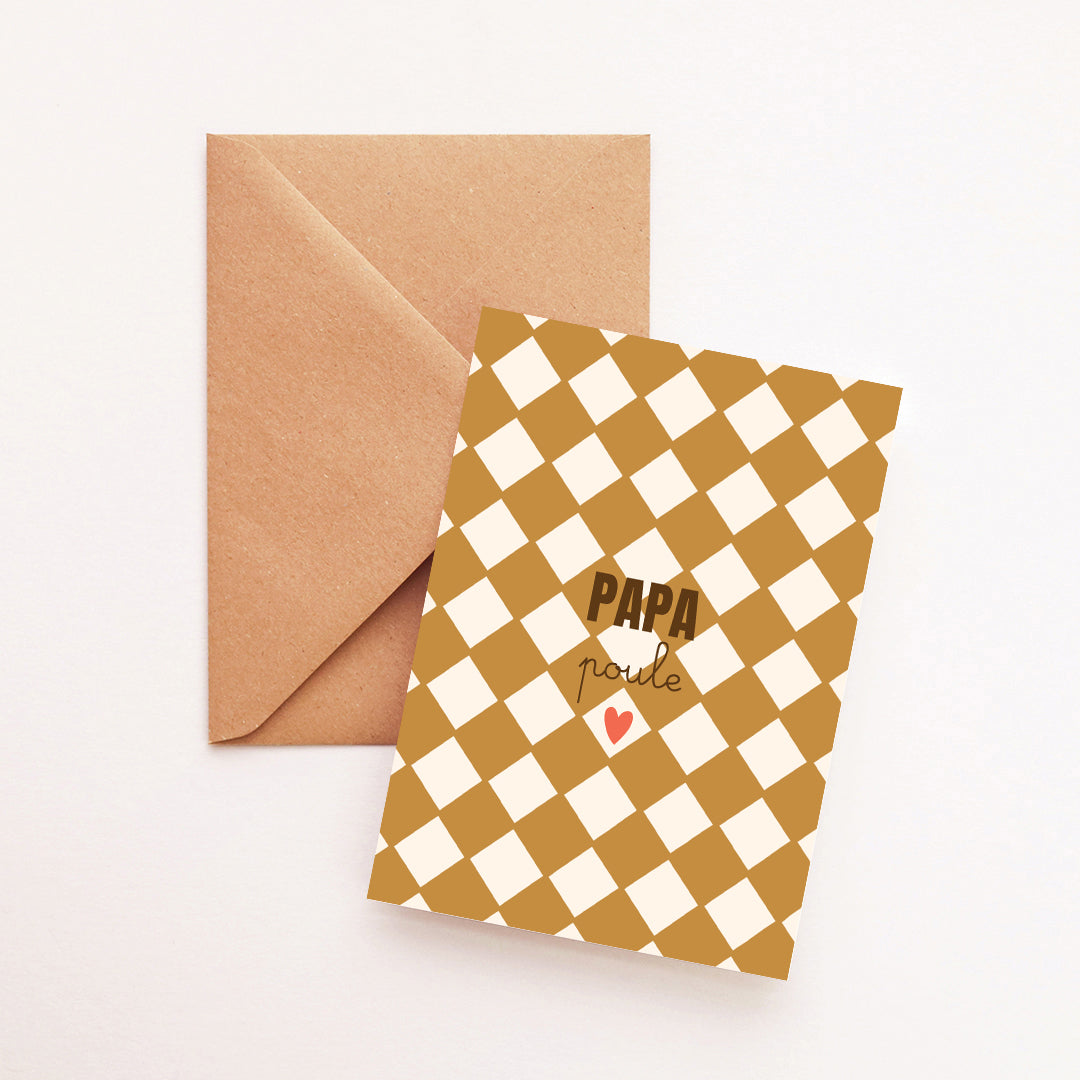 Carte Papa poule