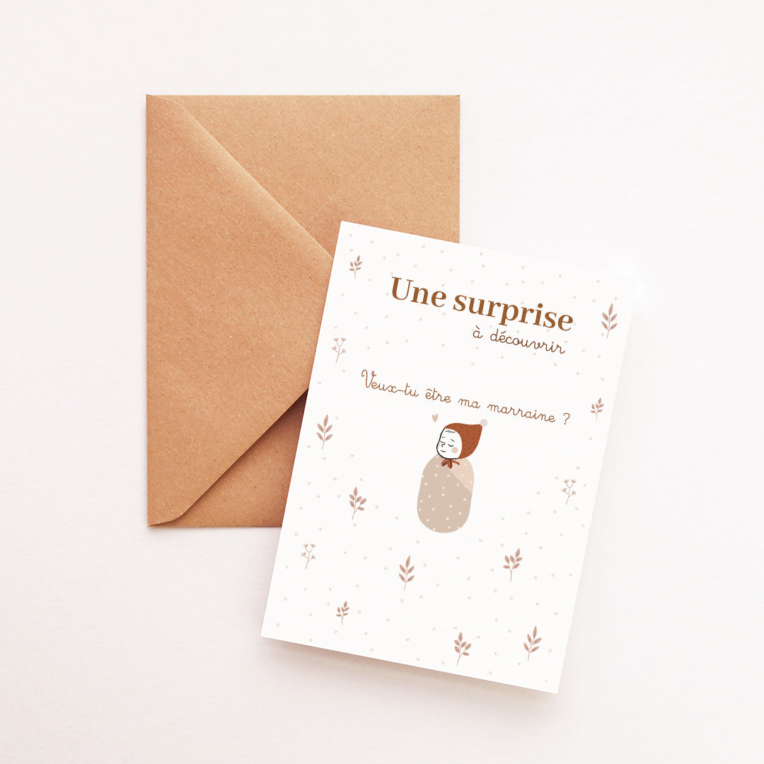 Carte Surprise Marraine