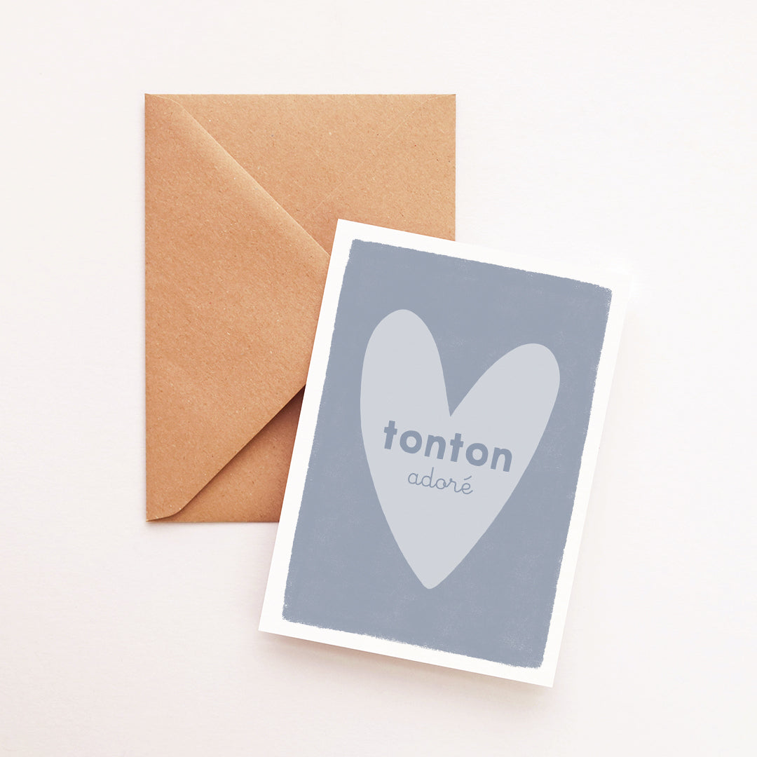 Carte Coeur Tonton adoré