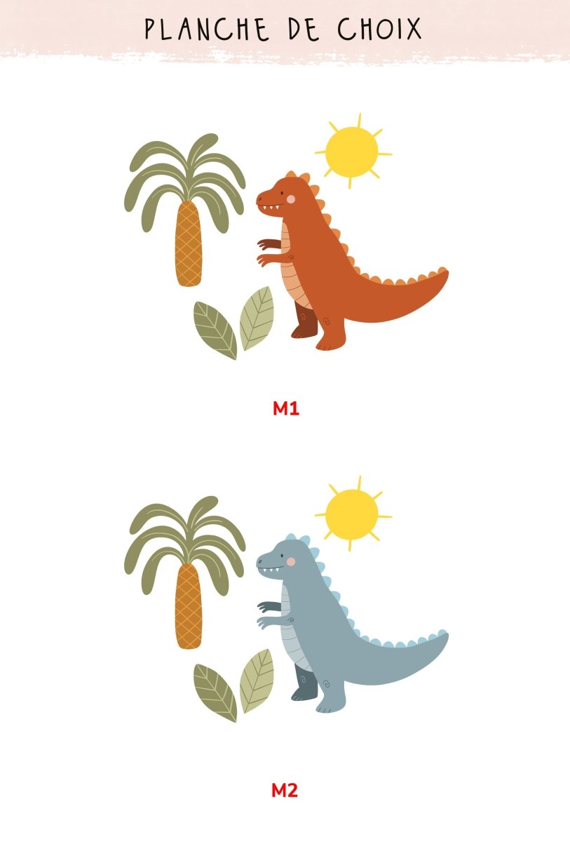Sac/Pochon Dinosaures - Atelier Vingt Huit
