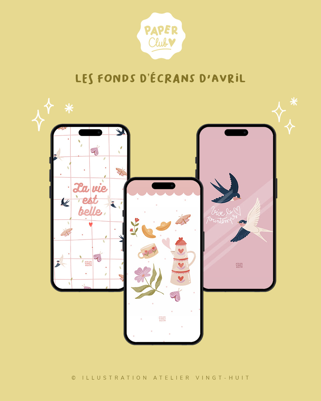 Pack fonds d'écrans - Avril