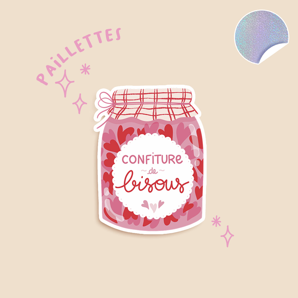 Sticker Confiture d'amour