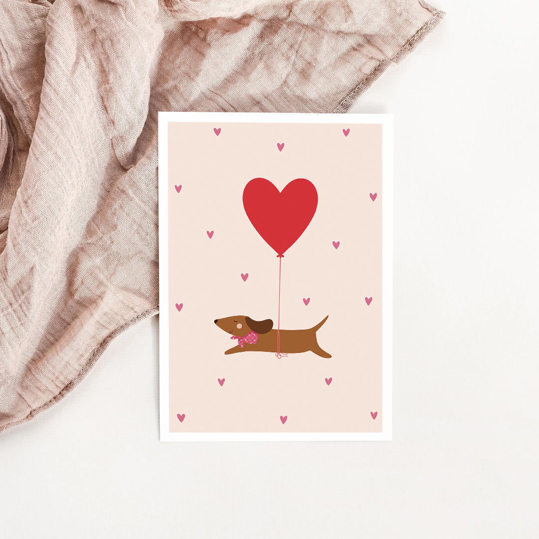 Carte Teckel Big love