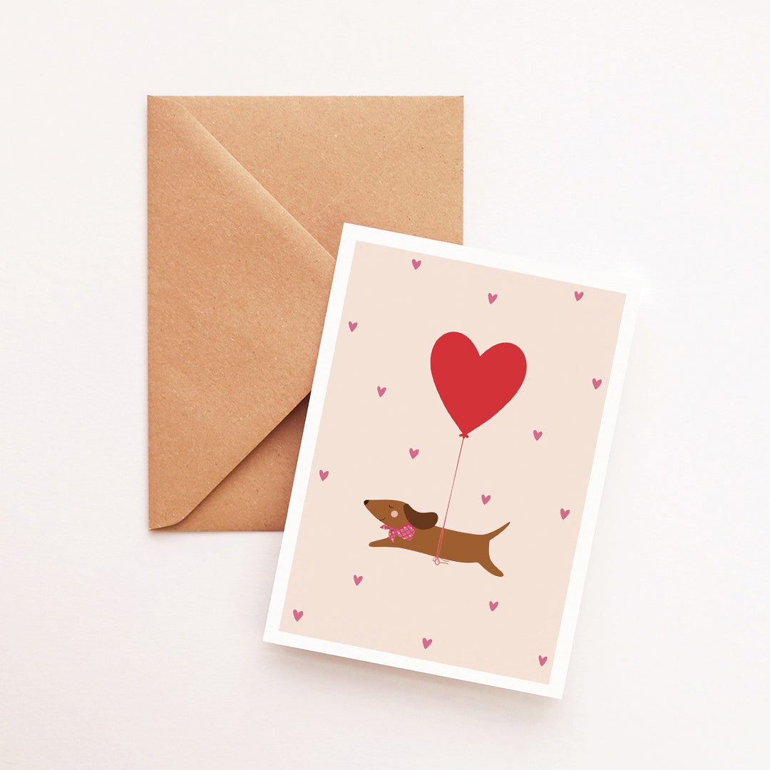 Carte Teckel Big love