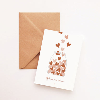 Carte Quelques mots d'amour