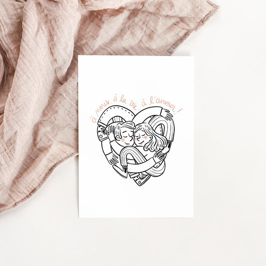 Carte Amour entremêlé
