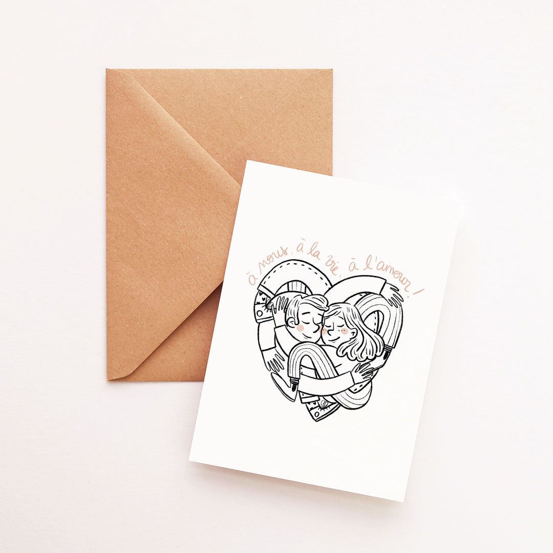 Carte Amour entremêlé