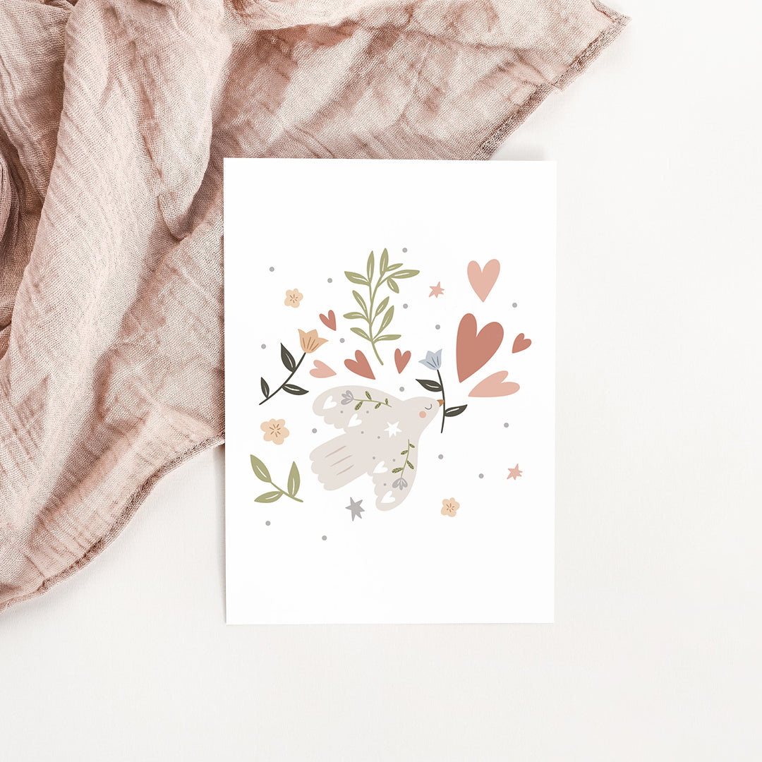 Carte Colombe douceur