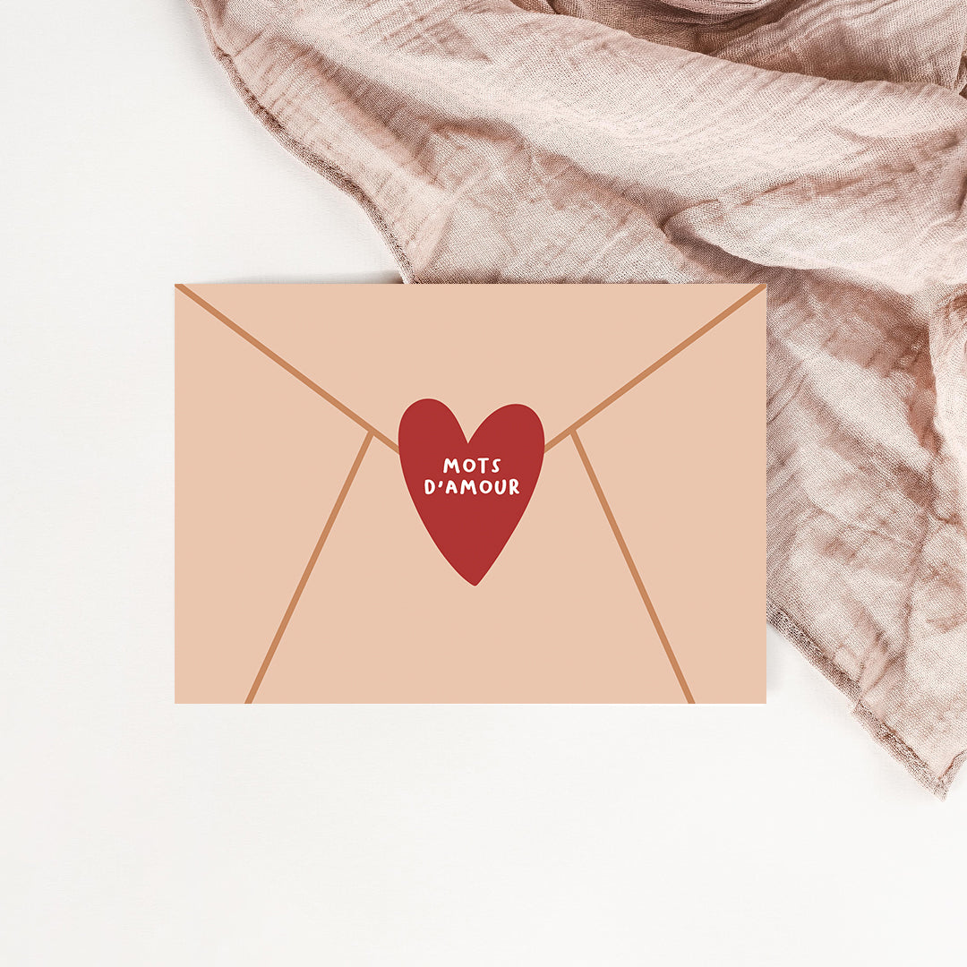 Carte Courrier d'amour