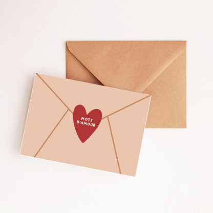 Carte Courrier d'amour