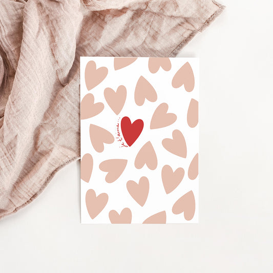 Carte Coeurs en folie