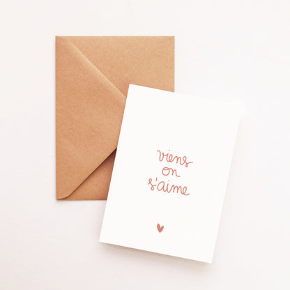 Carte Viens on s'aime