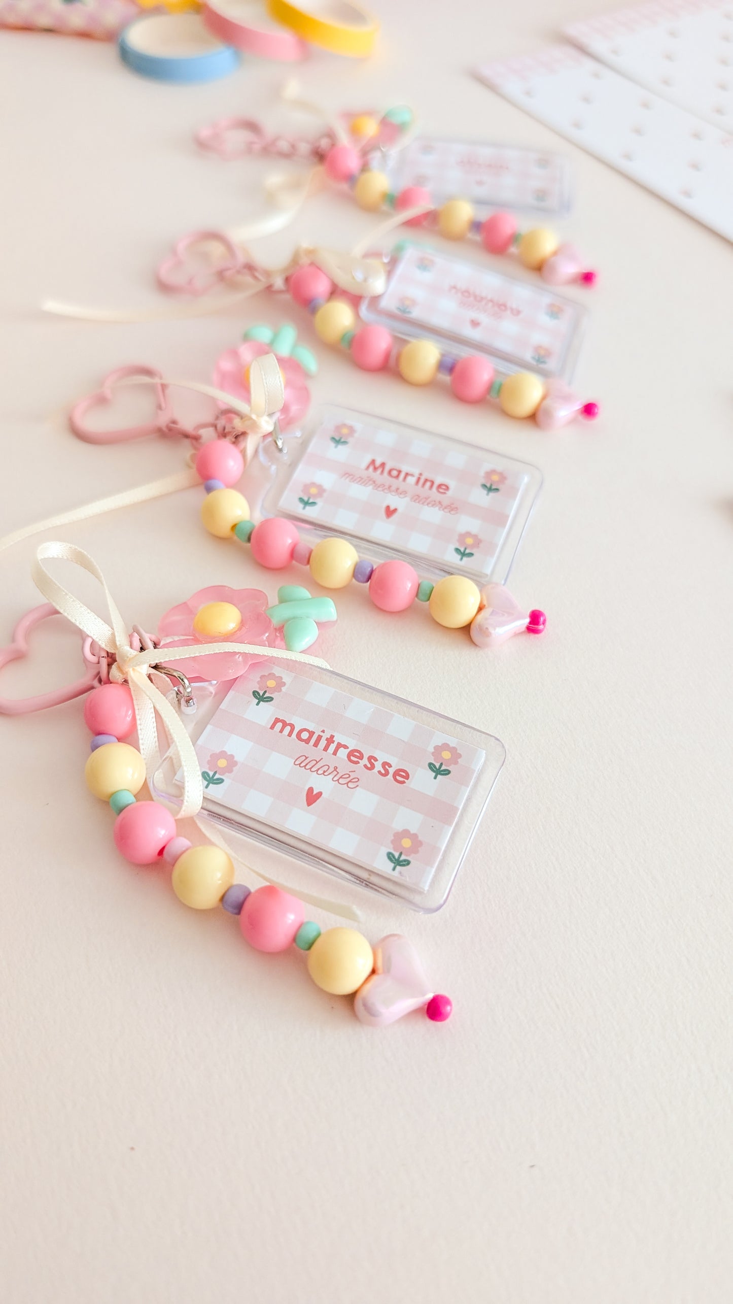 Porte-clef Maîtresse, Atsem, Nounou