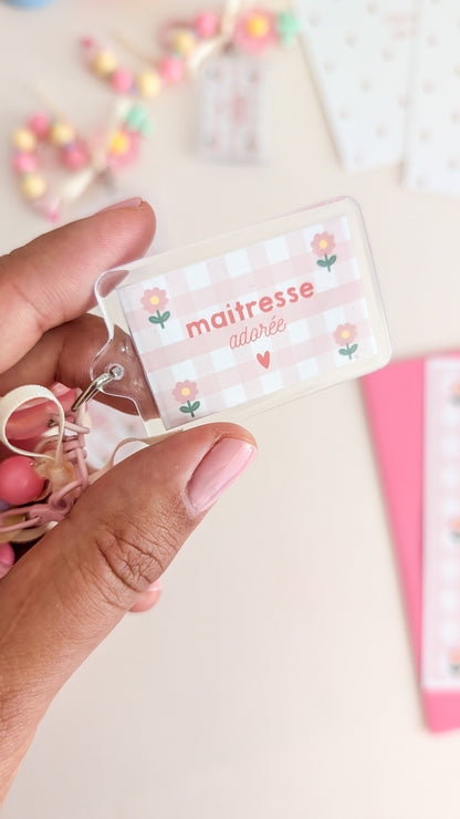 Porte-clef Maîtresse, Atsem, Nounou