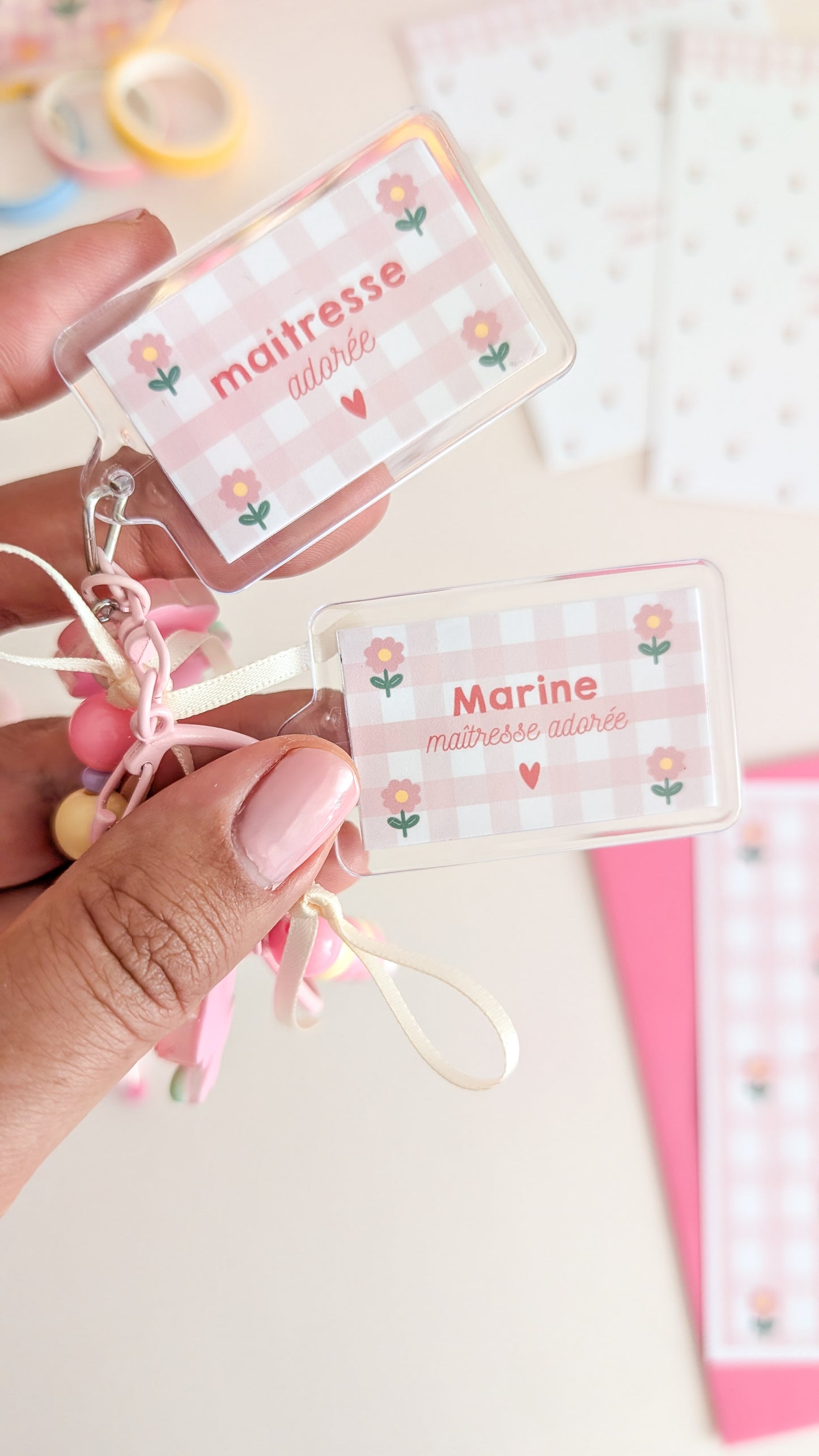 Porte-clef Maîtresse, Atsem, Nounou