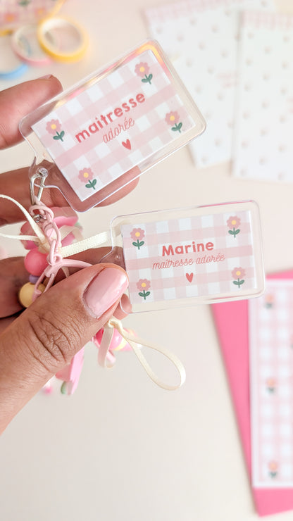 Porte-clef Maîtresse, Atsem, Nounou
