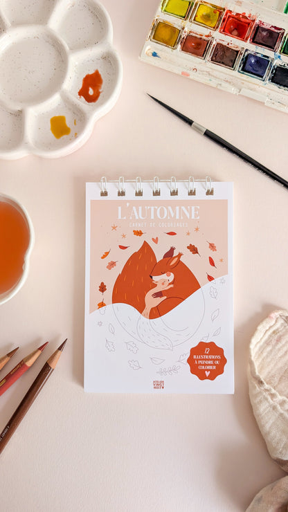 Carnet de coloriage A6 - Automne