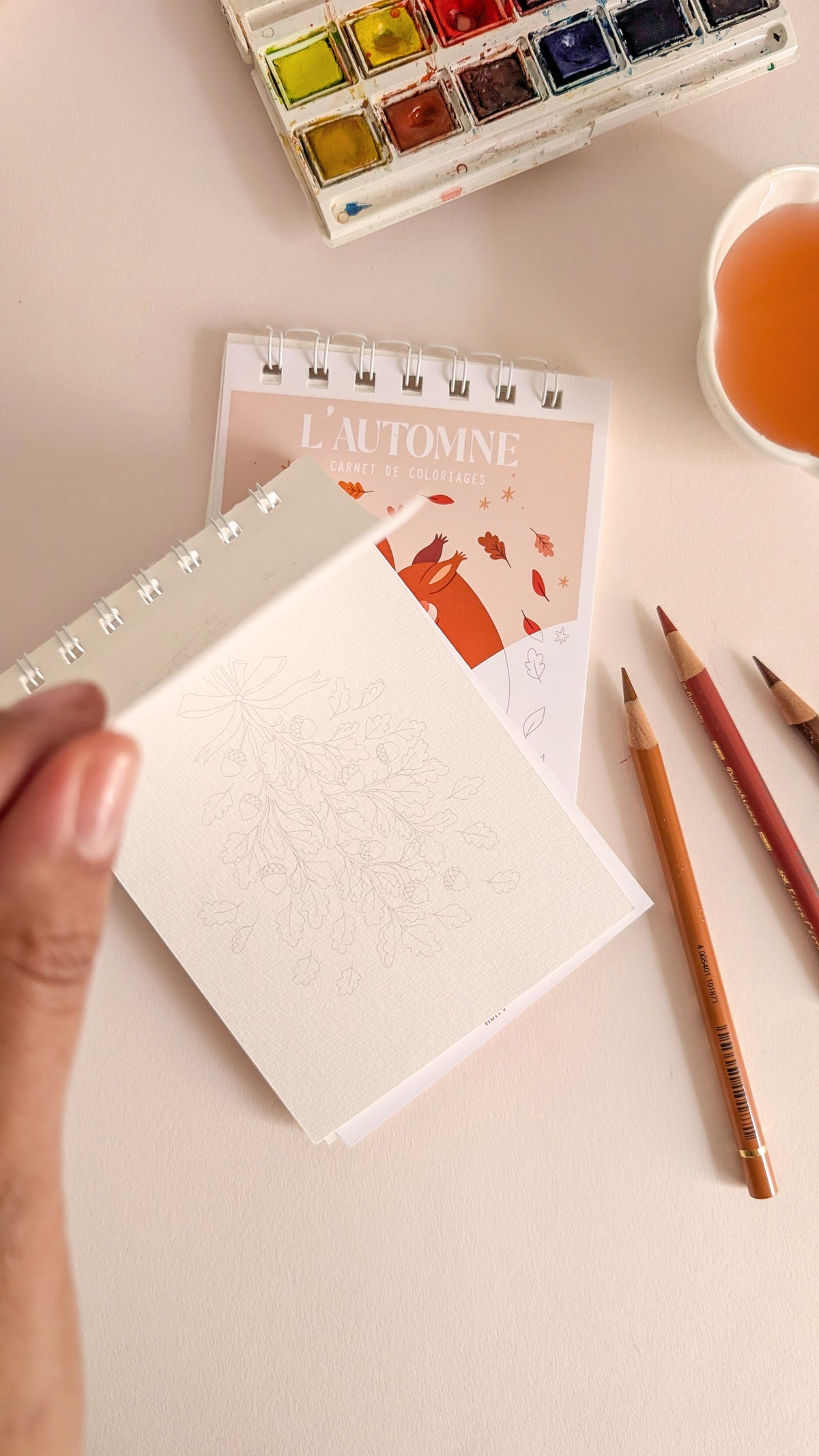 Carnet de coloriage A6 - Automne