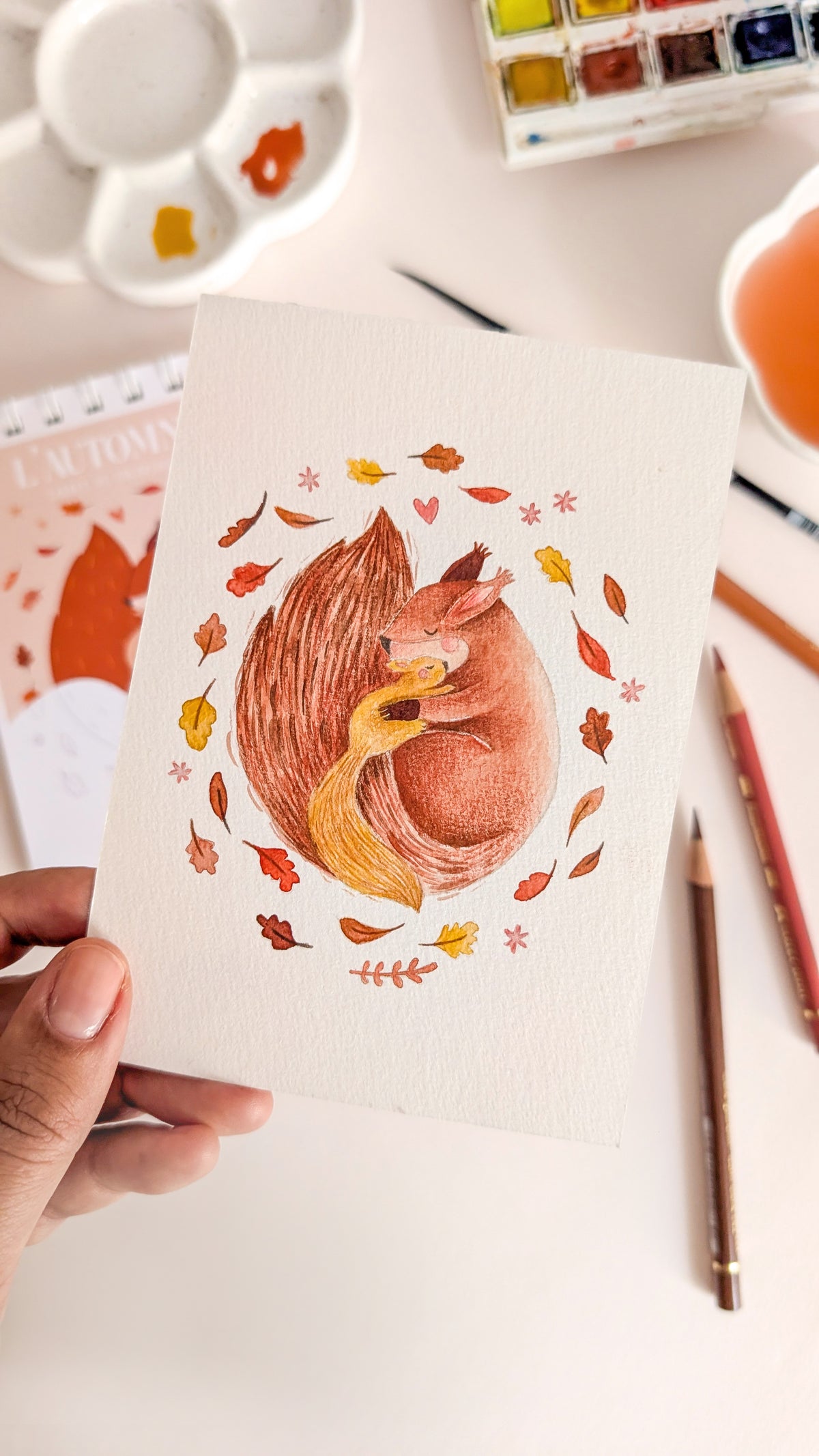Carnet de coloriage A6 - Automne