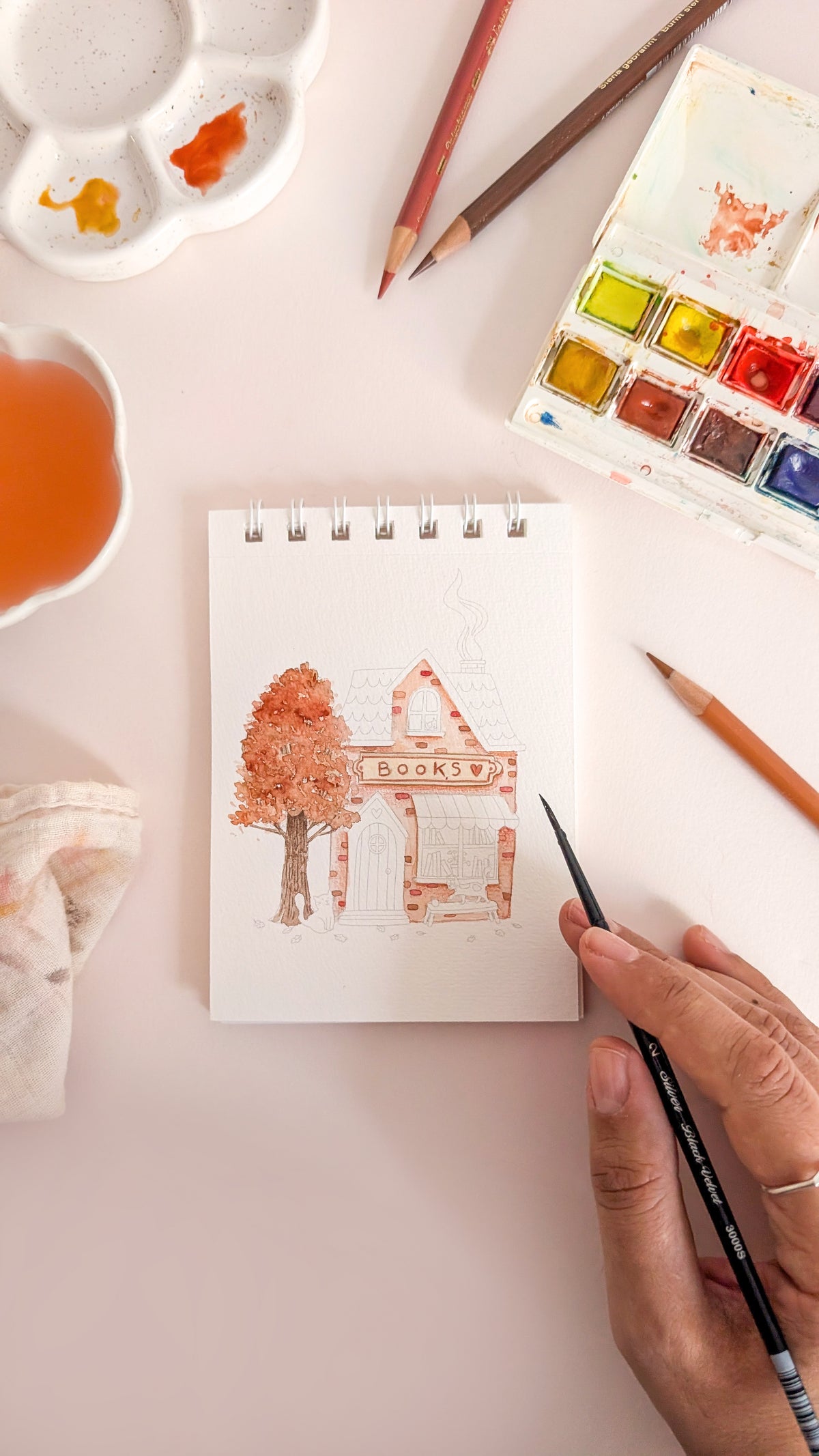 Carnet de coloriage A6 - Automne