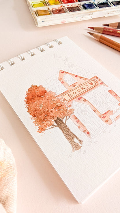 Carnet de coloriage A6 - Automne