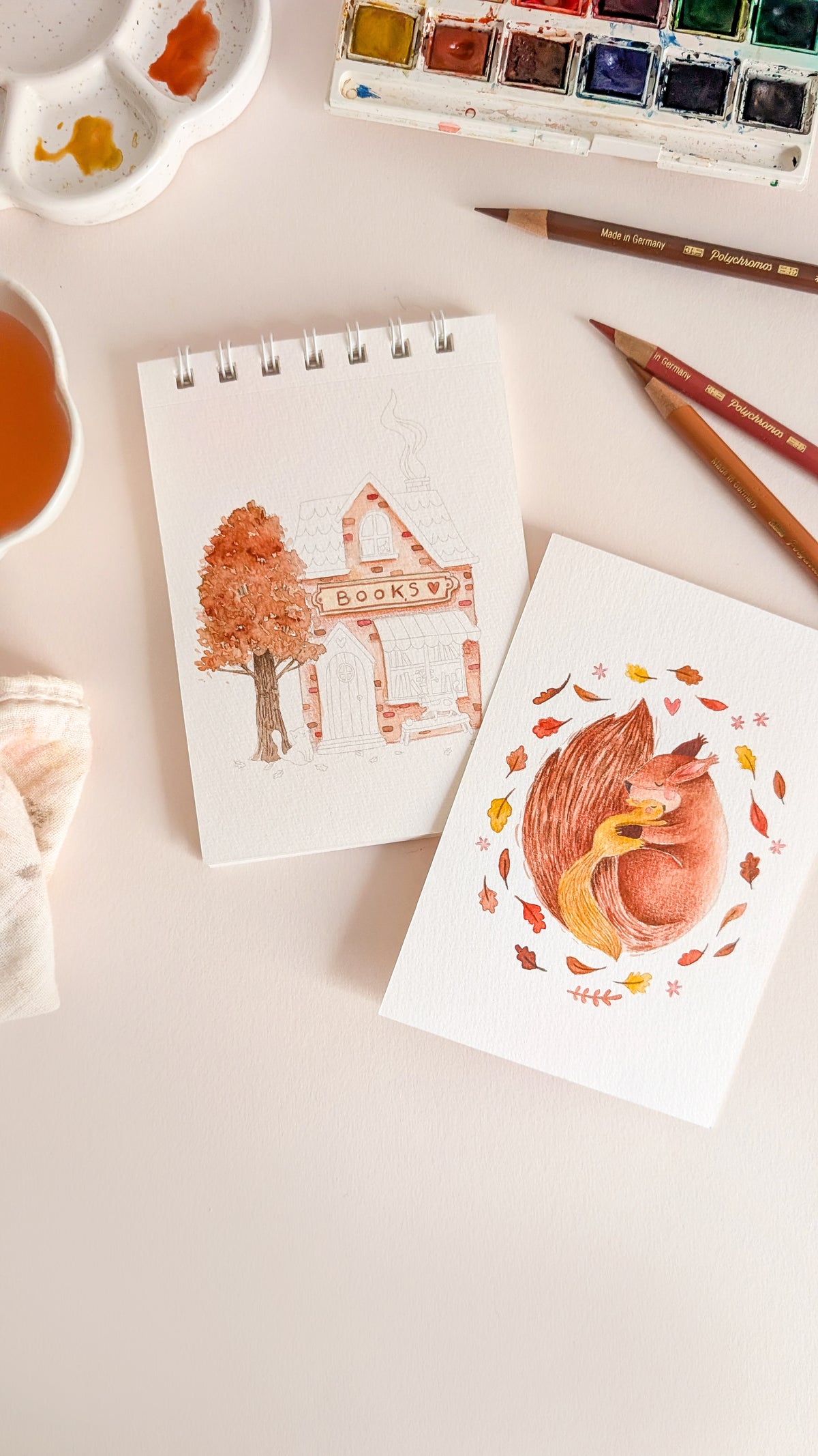 Carnet de coloriage A6 - Automne