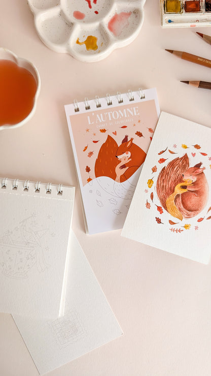 Carnet de coloriage A6 - Automne