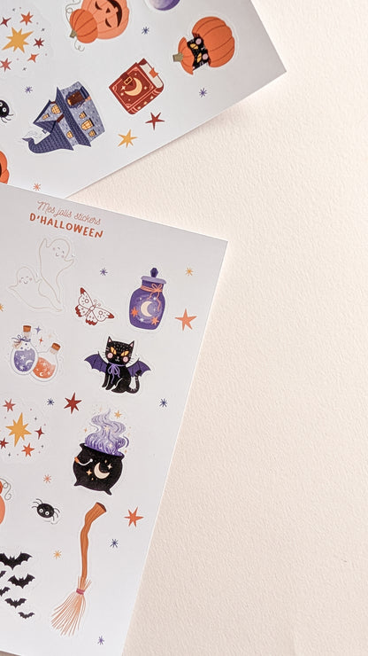 Planche de stickers - Halloween