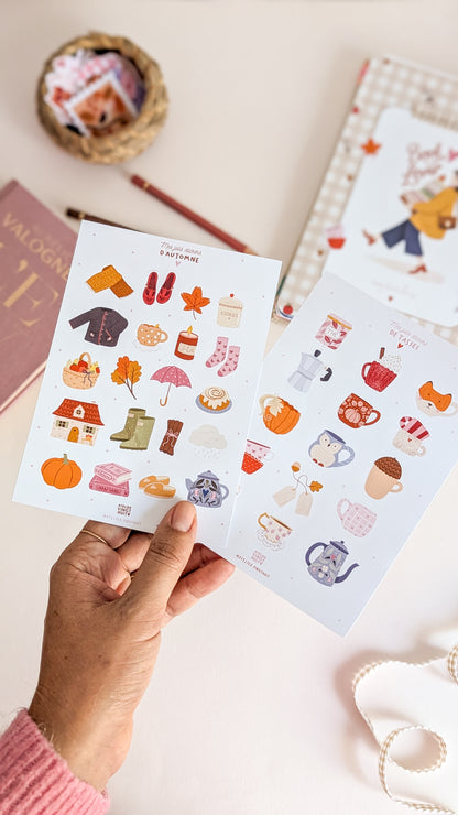 Planche de stickers - Mood d'automne