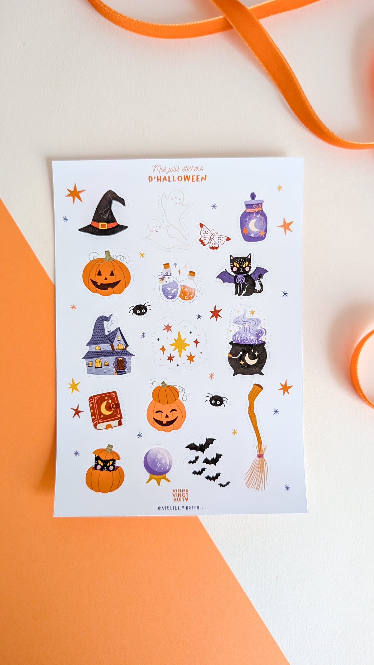 Planche de stickers - Halloween