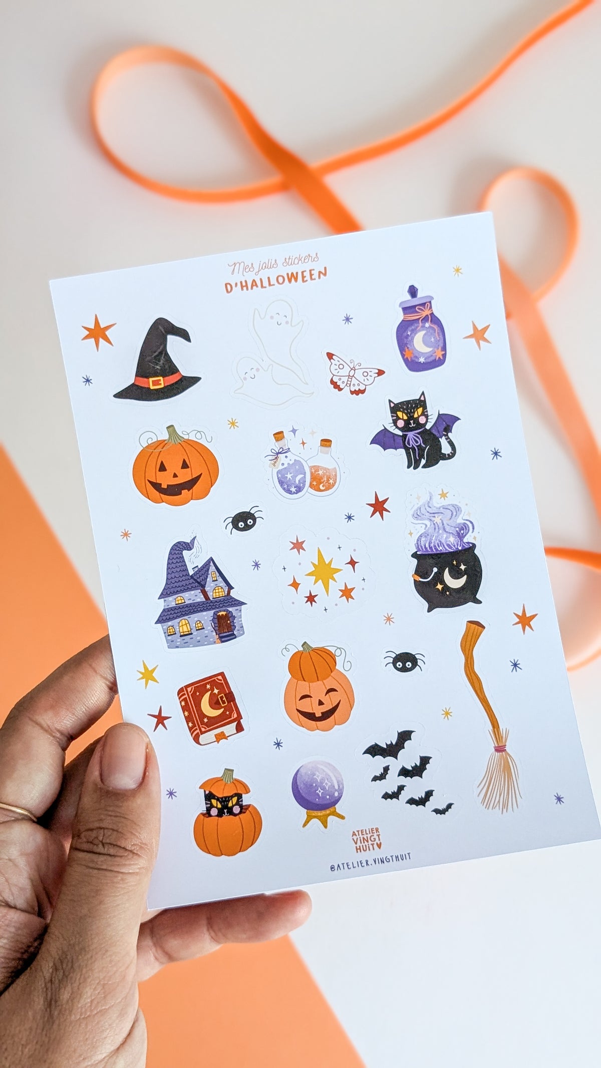 Planche de stickers - Halloween
