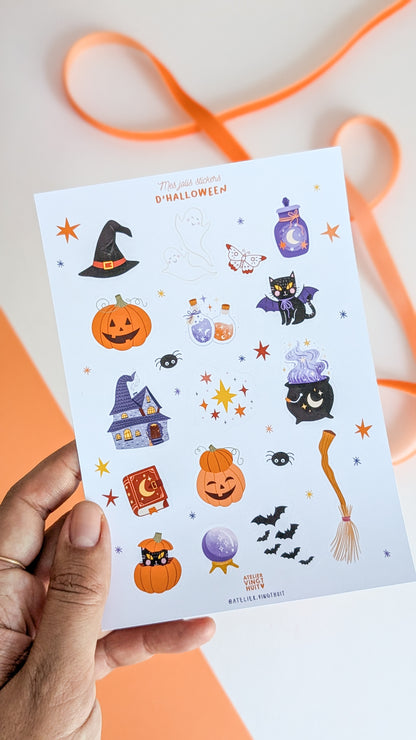 Planche de stickers - Halloween