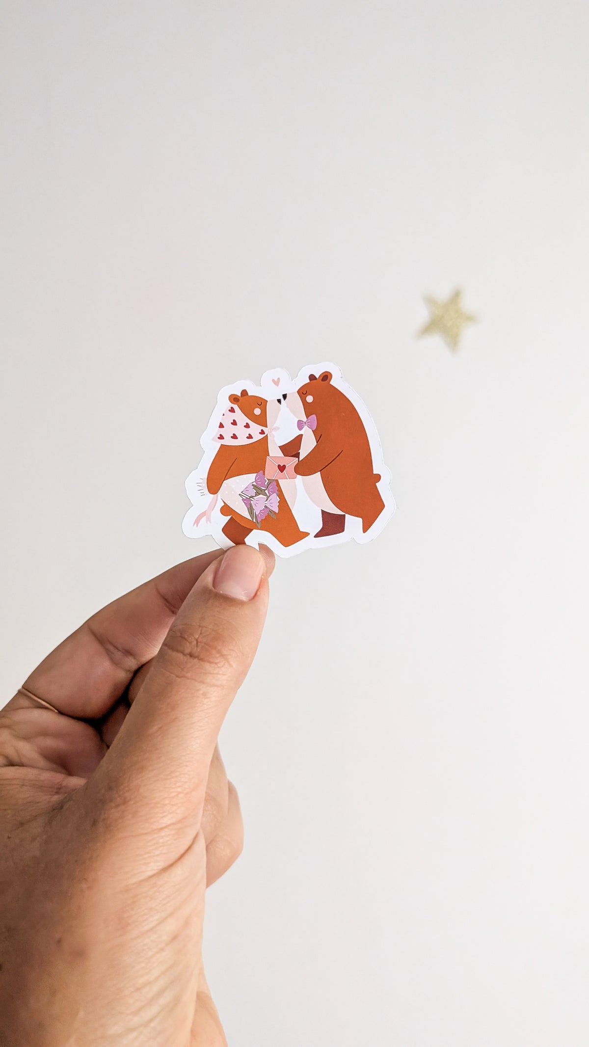 Sticker Ours amoureux