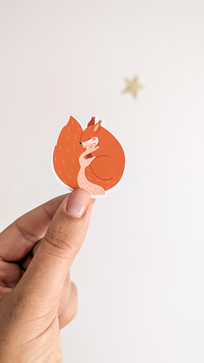 Sticker Maman Ecureuil