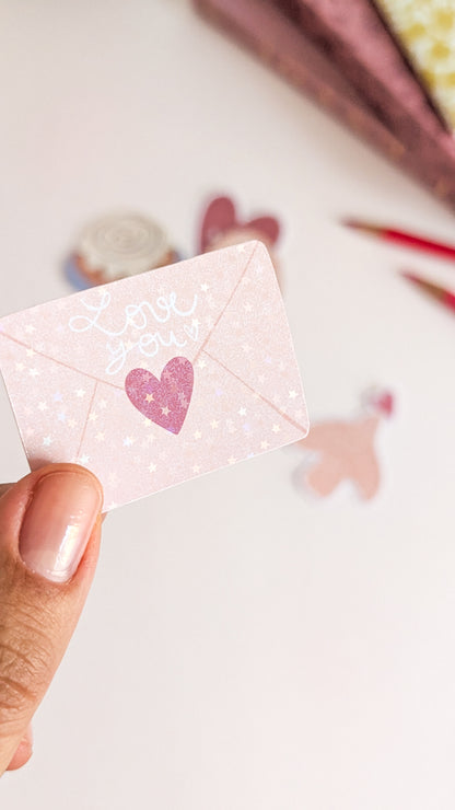 Sticker Enveloppe Love you