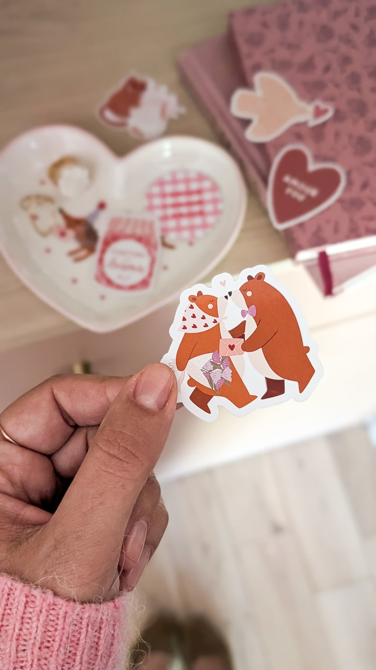 Sticker Ours amoureux