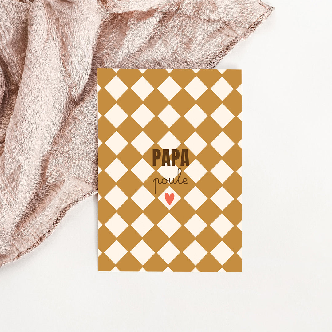 Carte Papa poule