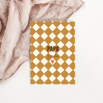 Carte Papa poule