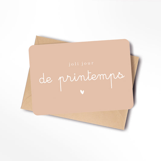 Carte Joli jour de printemps