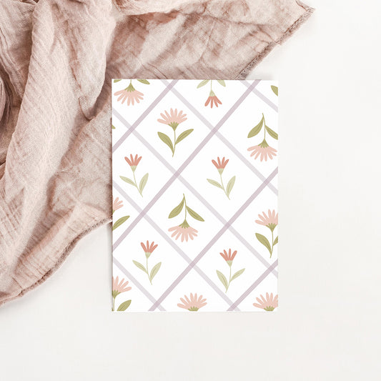 Carte Motif floral du printemps