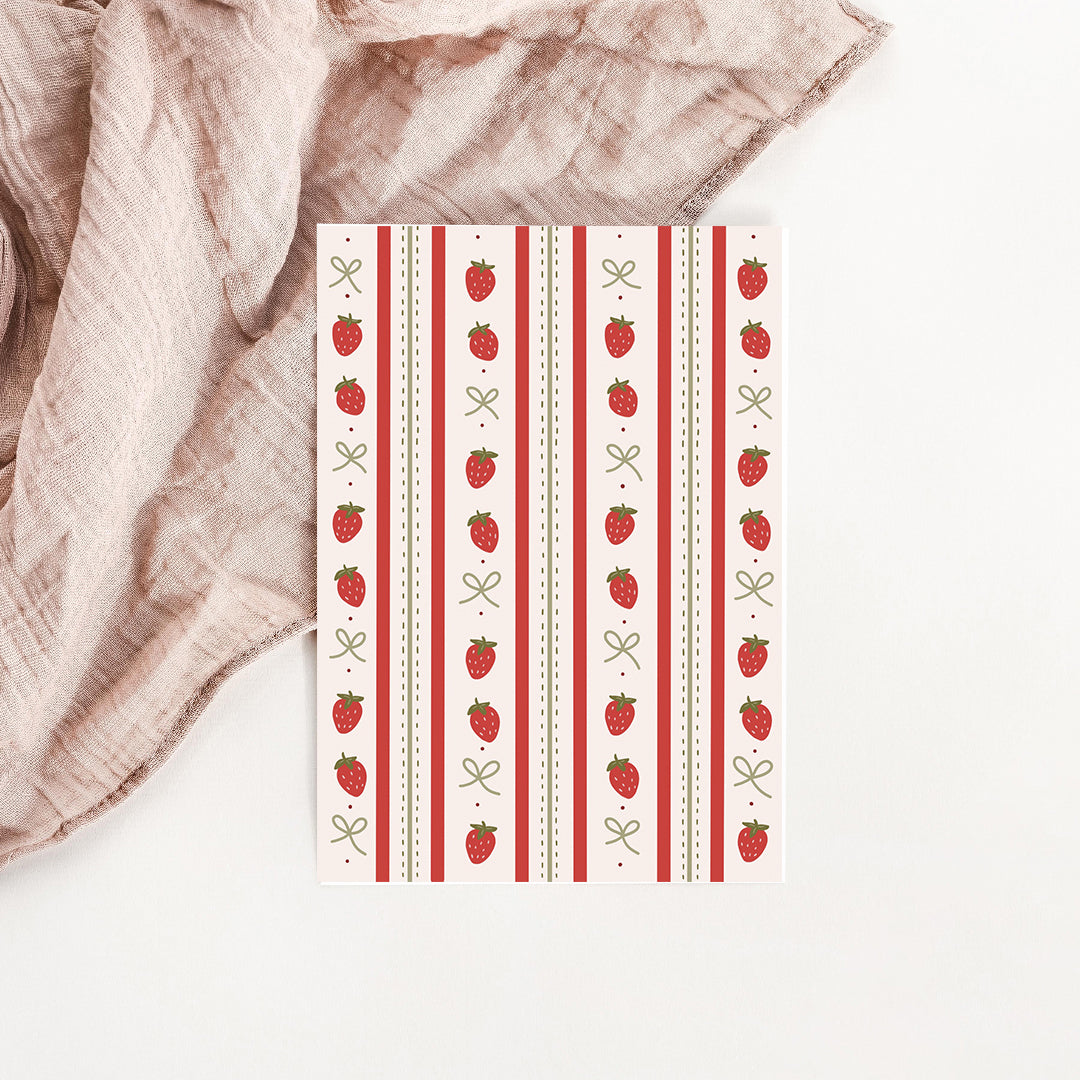 Carte Les petites fraises