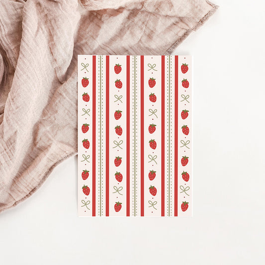 Carte Les petites fraises