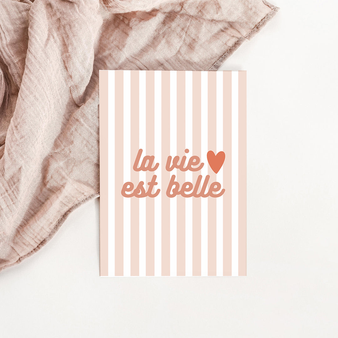 Carte La vie est belle
