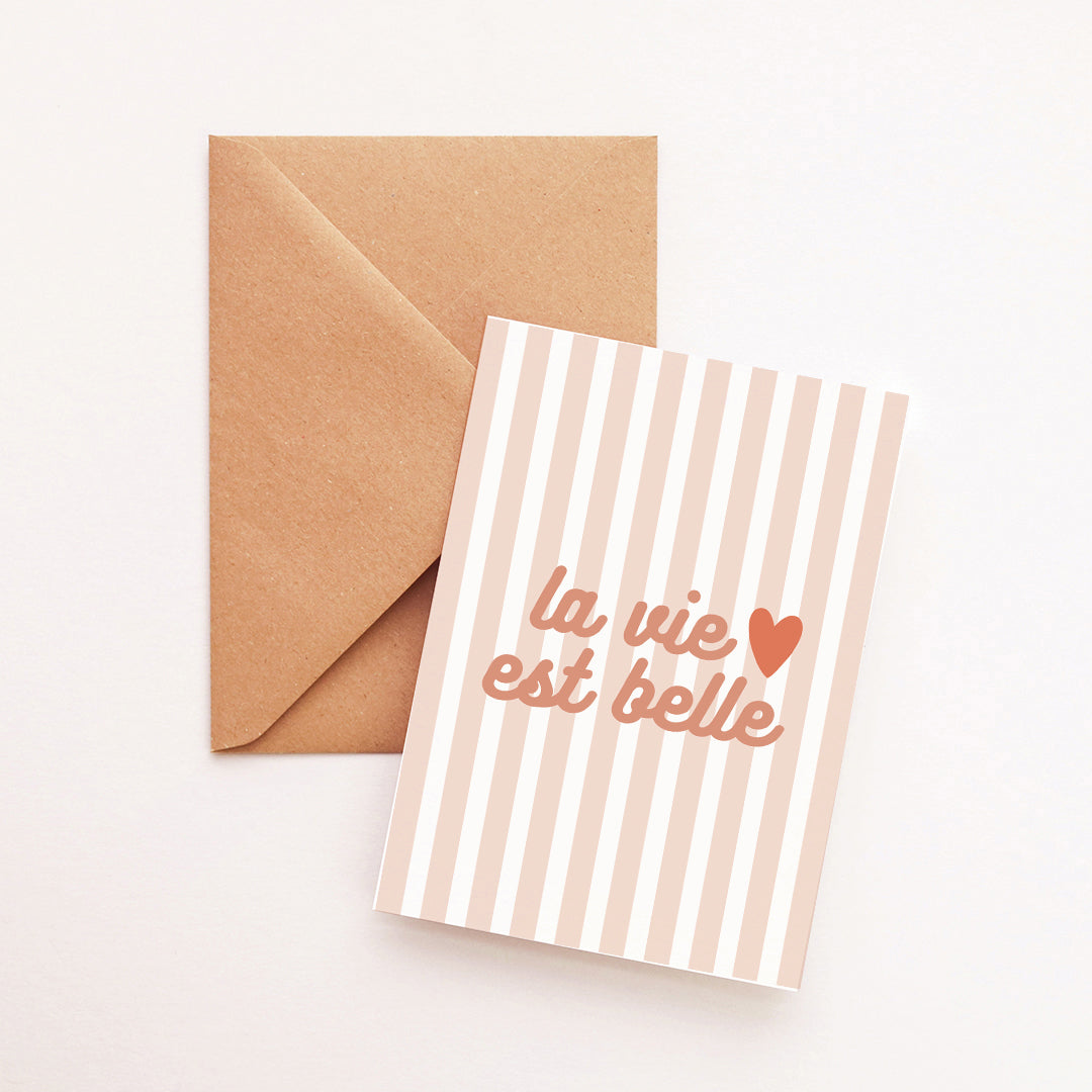 Carte La vie est belle