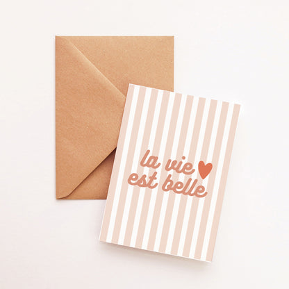Carte La vie est belle