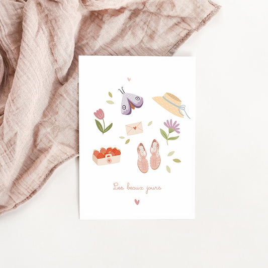 Carte Les beaux jours