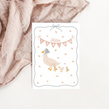 Carte Hello printemps