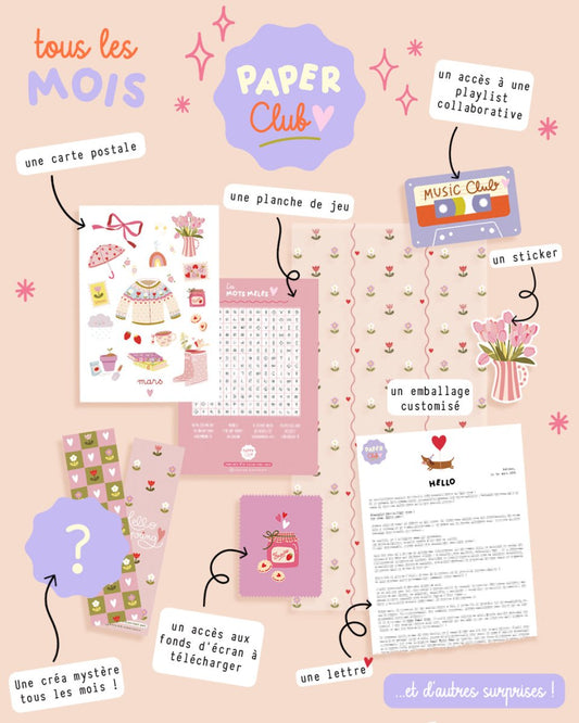 Abonnement au Paper Club - Atelier Vingt Huit