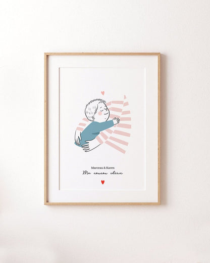 Affiche Câlins Nounou / Crèche - Atelier Vingt Huit